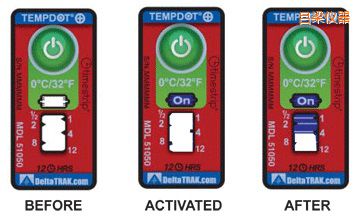 呂梁溫度指示標簽 累計上升時間/溫度的標簽